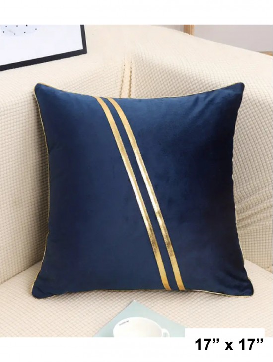 Gold Striped Cushion & Filler